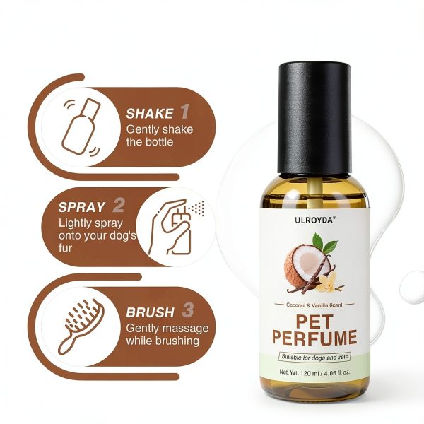 Dog Cologne ulroyda Pet Perfume Vanilla Coconut-4