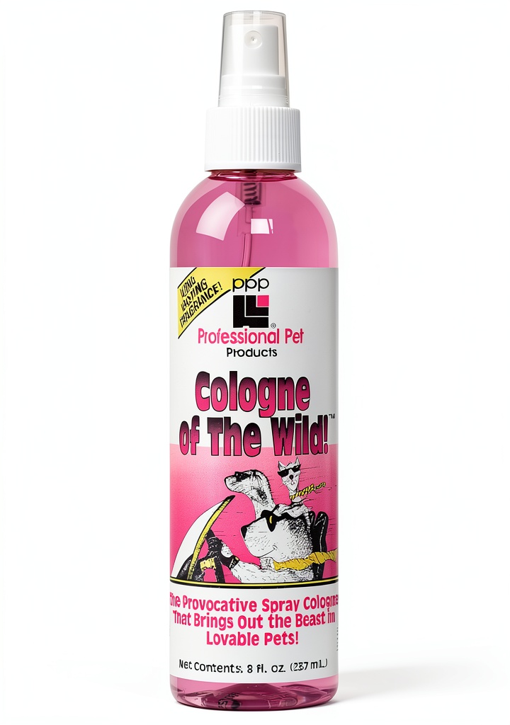 Applying Professional Pet Products Dog Cologne on a dog's coat