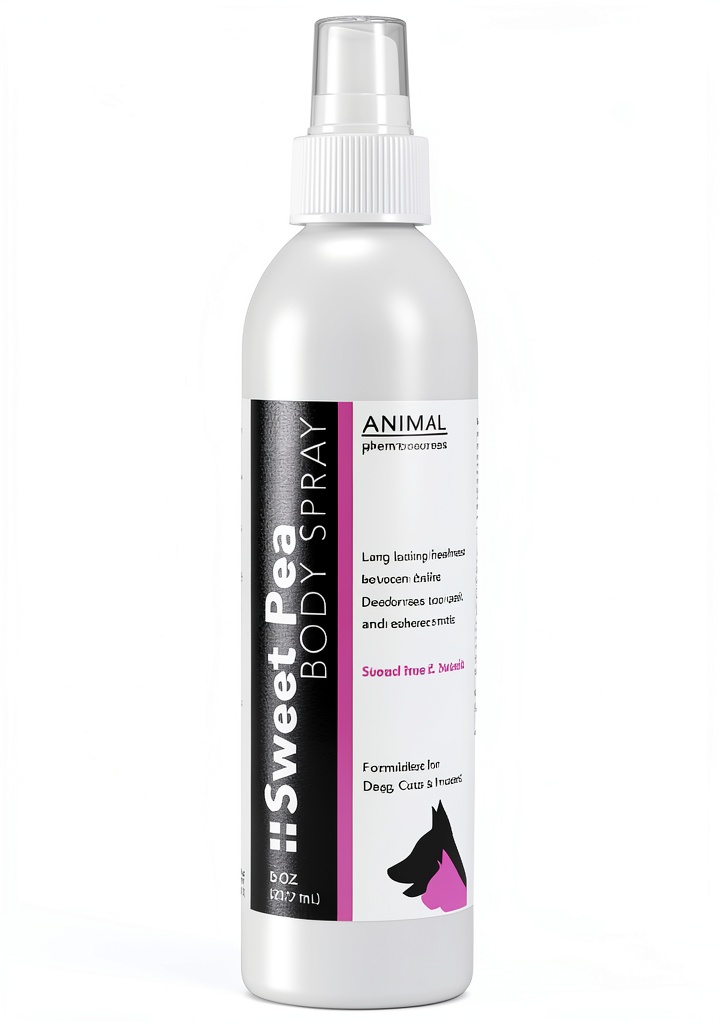 Animal Pharmaceuticals Pet Cologne bottle displayed on a grooming table