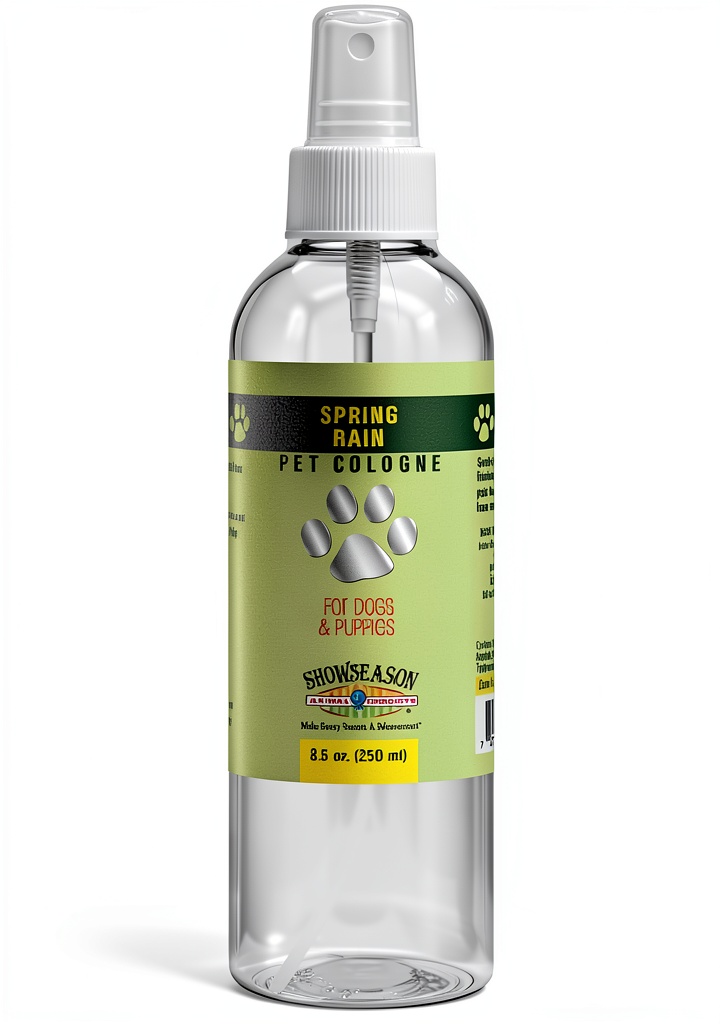 Show Season Dog Cologne bottle with Hawaiian Plumeria scent