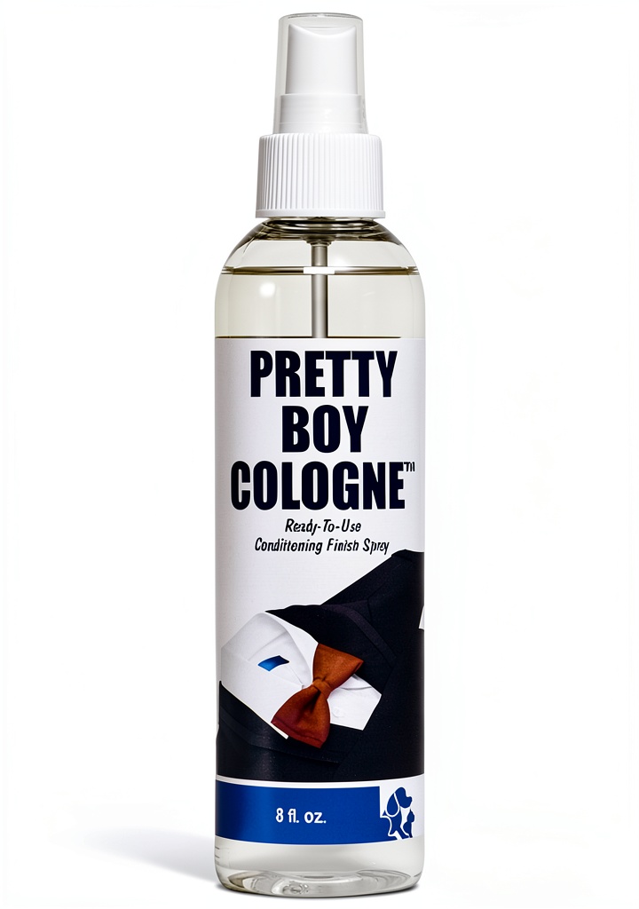Envirogroom Dog Cologne being applied to a dog in a grooming salon