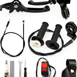 Motorcycle Clutch Brake Lever Retepif LHYM-BLACK Powder Coated 7/8"-0