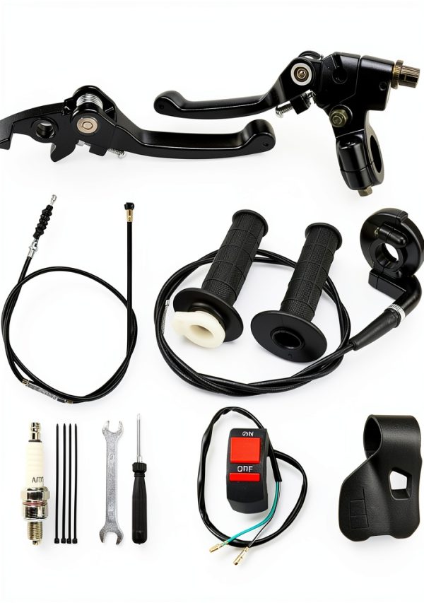 Motorcycle Clutch Brake Lever Retepif LHYM-BLACK Powder Coated 7/8"-0