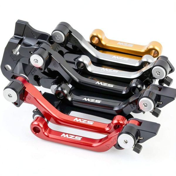 MZS Red Dirt Bike Lever Aluminum Adjustable Clutch Brake Lever for-6