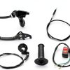 Motorcycle Clutch Brake Lever Retepif LHYM-BLACK Powder Coated 7/8"-2