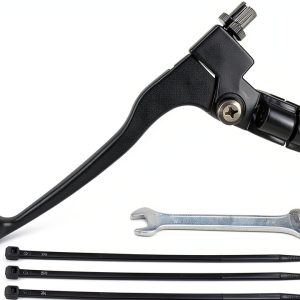 FVRITO Left Hand Brake Lever for Mini Bikes Black Aluminum 175mm-0