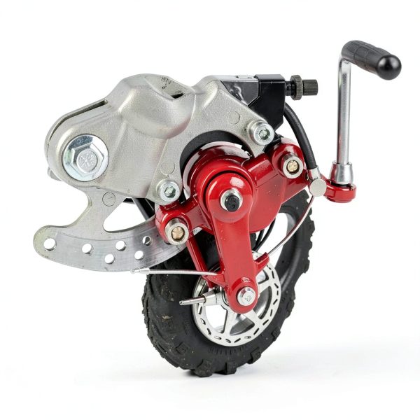 Mini Bike Brake Kit GOIMGN 7/8" Red Disc Set with Lever and Rotor-2