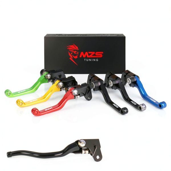 MZS Red Dirt Bike Lever Aluminum Adjustable Clutch Brake Lever for-1