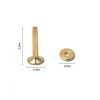 UPUPMOON Brass Rivets 12mm 50 Set with 3/4in Washers Leather Craft-1