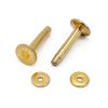 UPUPMOON Brass Rivets 12mm 50 Set with 3/4in Washers Leather Craft-2