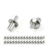 Hammer Drive Rivets 100pcs Aluminum Core Round Head Expansion Rivets-1