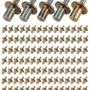 Hammer Drive Rivets 100pcs Aluminum Core Round Head Expansion Rivets-0