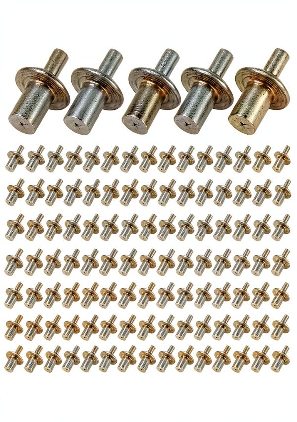Hammer Drive Rivets 100pcs Aluminum Core Round Head Expansion Rivets-0