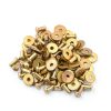 Lord of Battles Mushroom Head Rivets - Heavy Duty Solid Rivets Perfect for Wood, Metal, Leather & DIY Projects, Plate Armour or Helmets Repair (Solid Brass - Set of 50, 6mm (1/4 inches))-3