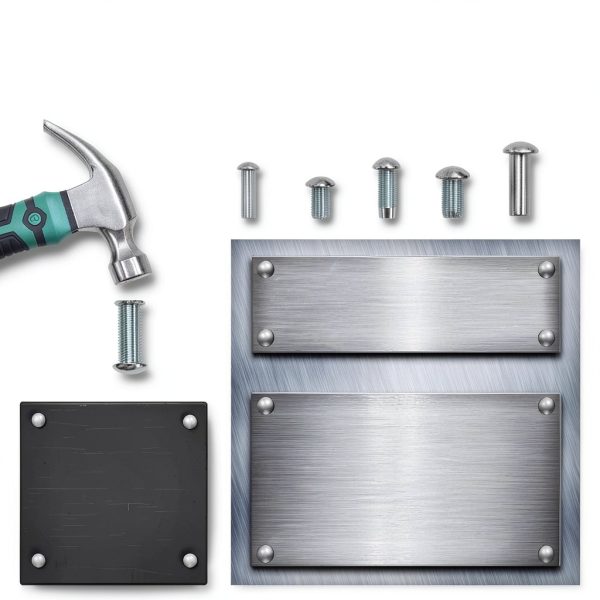 Keadic 190Pcs 304 Stainless Steel Brazier Head Solid Rivet Set-3