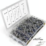 Aluminum Rivet Assortment Tradespro 500‑Piece Rivets with Storage Case-0