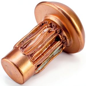 Copper Solid Rivets uxcell 50pcs 1/8" x 15/64" Round Head Fasteners-0