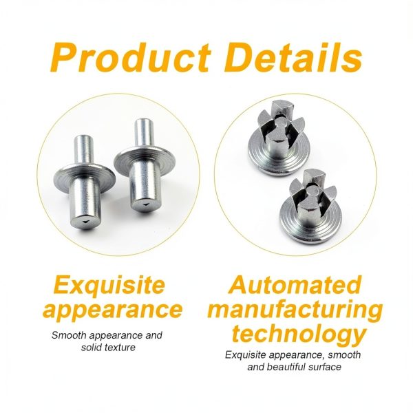 Hammer Drive Rivets 100pcs Aluminum Core Round Head Expansion Rivets-3