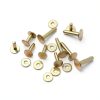 UPUPMOON Brass Rivets 12mm 50 Set with 3/4in Washers Leather Craft-0