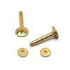 UPUPMOON Brass Rivets 12mm 50 Set with 3/4in Washers Leather Craft-4