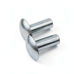 3/16" x 1/2" Brazier Head Solid Aluminum Rivets – Baudelun 100-Pack-0