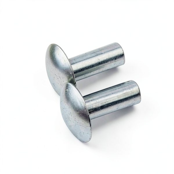 3/16" x 1/2" Brazier Head Solid Aluminum Rivets – Baudelun 100-Pack-0