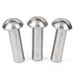 3/16" x 1" Solid Steel Round Head Rivet USA Fittings Annealed 50pcs-0