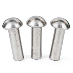 3/16" x 1" Solid Steel Round Head Rivet USA Fittings Annealed 50pcs-0
