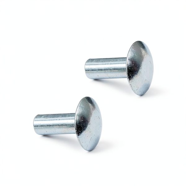 3/16" x 1/2" Brazier Head Solid Aluminum Rivets – Baudelun 100-Pack-1