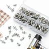 Hilitchi 130Pcs M5 x 7mm 9mm 11mm Aluminum Core Rivets with Semi Round Head, Hammer Drive Rivets Knock Type Aluminum Rivets Semi Round Head Expansion Aluminum Rivets for Households Mechanical Devices-5