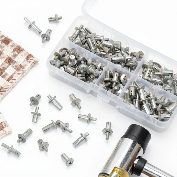 Hilitchi 130Pcs M5 x 7mm 9mm 11mm Aluminum Core Rivets with Semi Round Head, Hammer Drive Rivets Knock Type Aluminum Rivets Semi Round Head Expansion Aluminum Rivets for Households Mechanical Devices-5