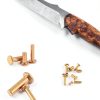 Swpeet 270-piece flat head copper solid rivet Set for Electrical DIY-4