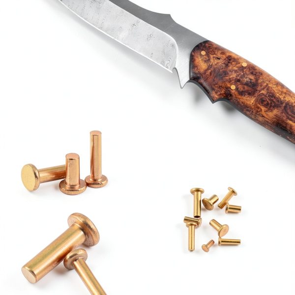 Swpeet 270-piece flat head copper solid rivet Set for Electrical DIY-4