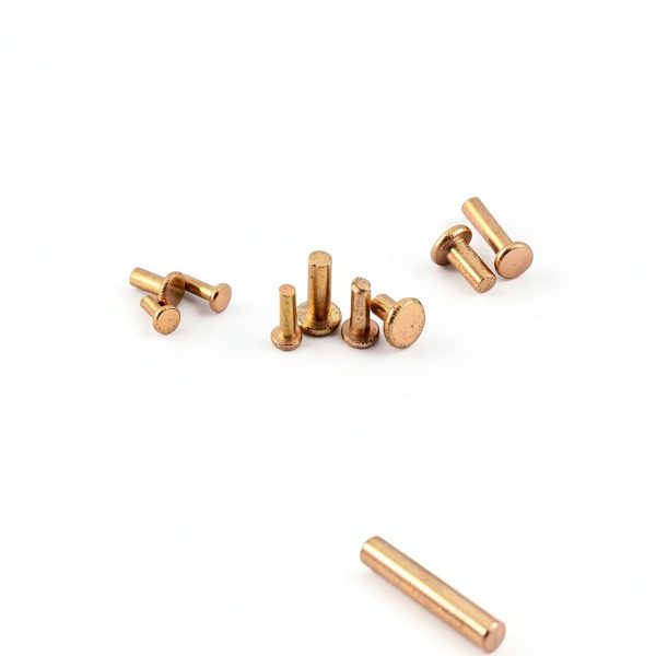 Swpeet 270-piece flat head copper solid rivet Set for Electrical DIY-3