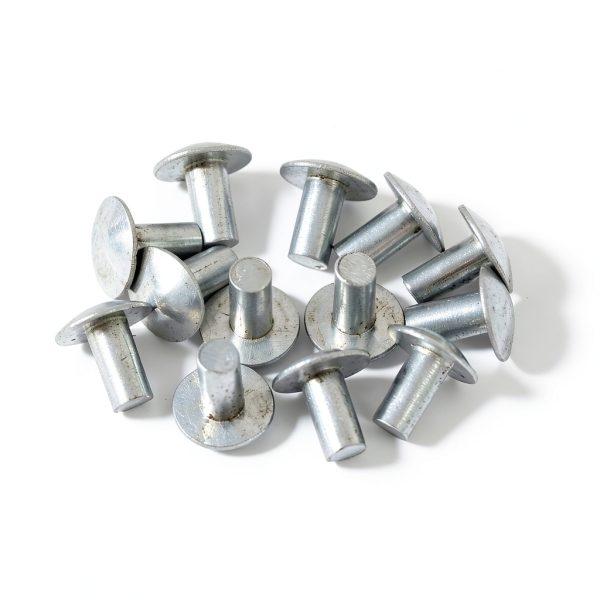 3/16" x 3/8" Brazier Head Solid Aluminum Rivets – 100 Pack by Baudelun-4