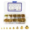 XINGYHENG 650pcs Zinc Plated Copper Rivets Kit 8 Sizes Plastic Case-0