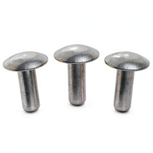 Metal Magery 3/16" x 3/8" Aluminum Brazier Head Rivets Pack of 100-0