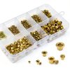 XINGYHENG 650pcs Zinc Plated Copper Rivets Kit 8 Sizes Plastic Case-3