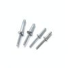 eMagTech 40PCS Internal Lock Dome Head Structural Rivets Grip Range of 1.5mm-16.0mm Rivet Fastener Bolt for Aviation Automobiles Construction Silver-5